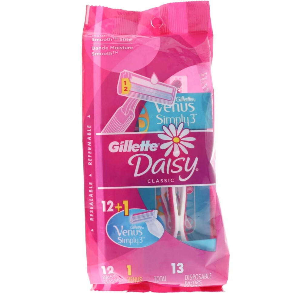 Gillette Daisy Classic Razors 13 ea