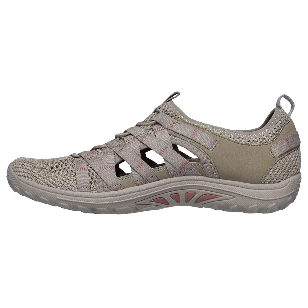 Skechers Womens Reggae FestNEAP Oxford Flat  Taupe  6 M US