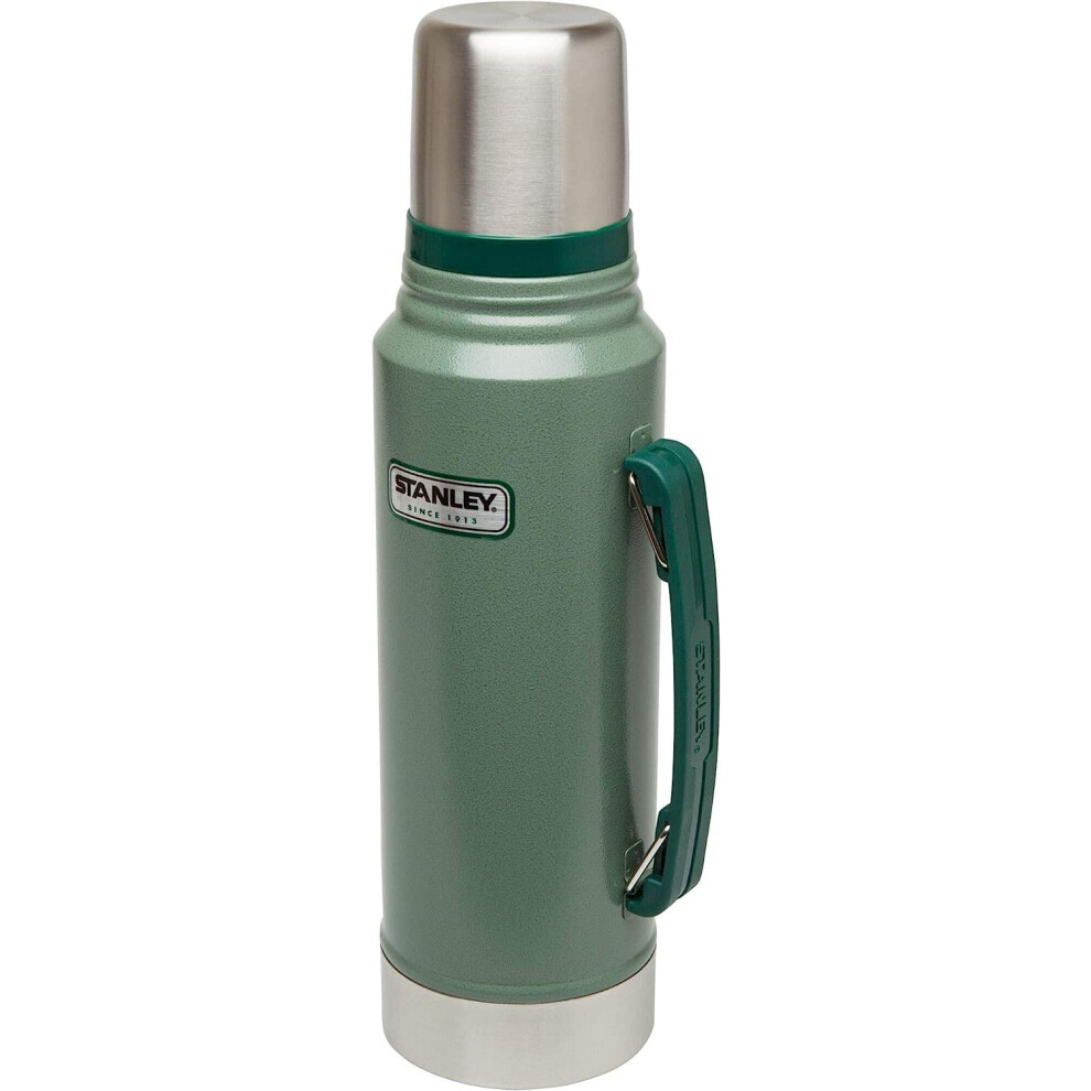 Stanley Classic Vacuum Insulated Wide Mouth Bottle  BPAFree 188 Stainless Steel Thermos for Cold  Hot Beverages  Keeps Liqu