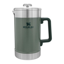 French Press Stanley 48oz avec isolation double, acier inoxydable, grande capacité, poignée ergonomique