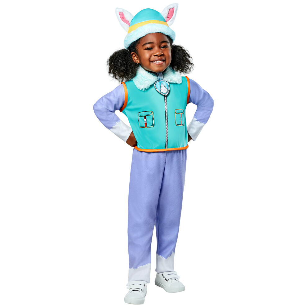 Rubies Childs Paw Patrol Everest Costume Jumpsuit  Headpiece  and PupPack  As Shown  Small