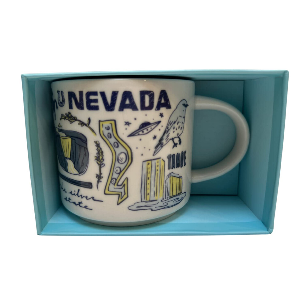 Starbucks Been There Series Nevada Ceramic Coffee Mug  14 Oz