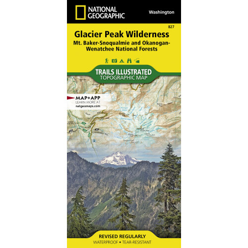 Glacier Peak Wilderness Map Mt - Glacier Peak Wilderness Map Mt Bakersnoqualmie And Okanoganwenatchee National Forests National Geographic Trails Illustrat 