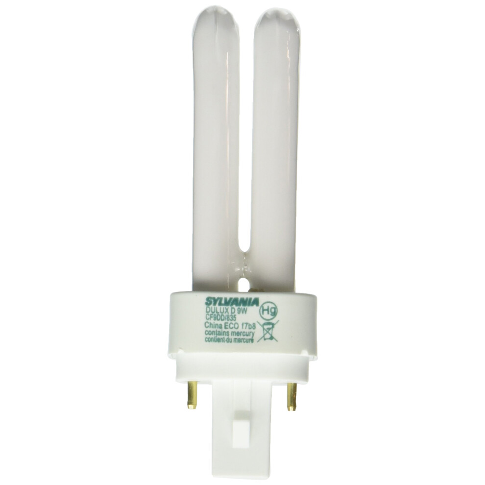 Sylvania 21123 Compact Fluorescent 2 Pin Double Tube 3500K  9watt