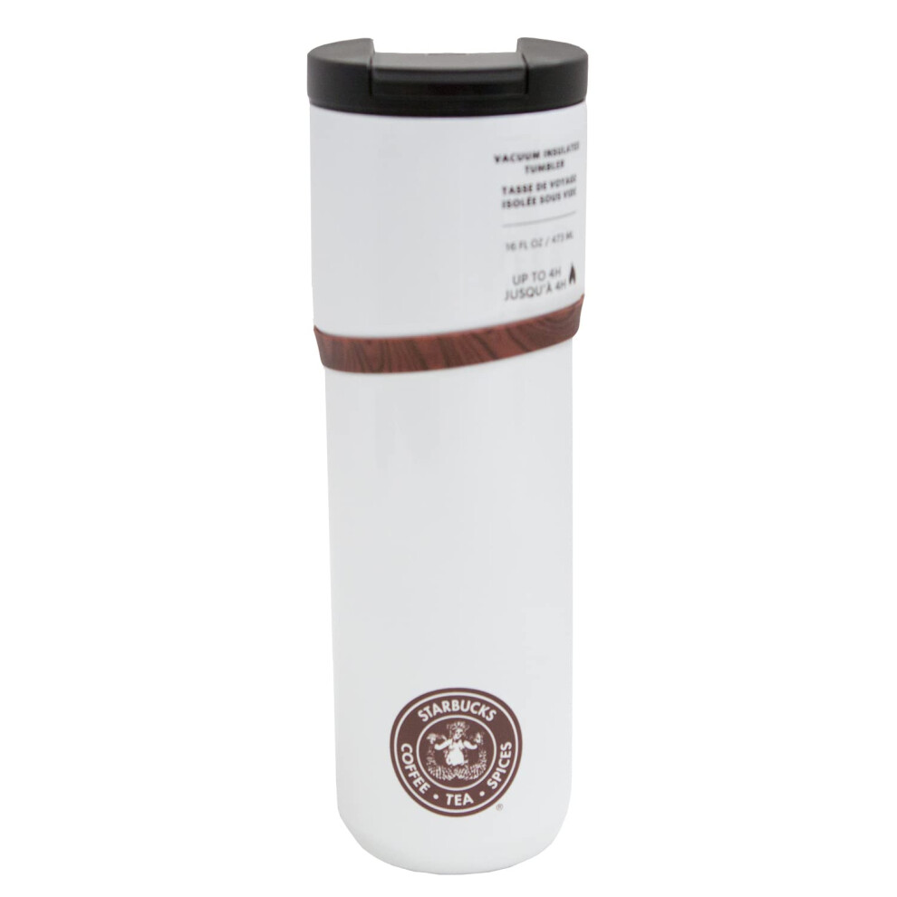 Starbucks The First Store Pike Place StainlessSteel Tumbler 16 oz  White