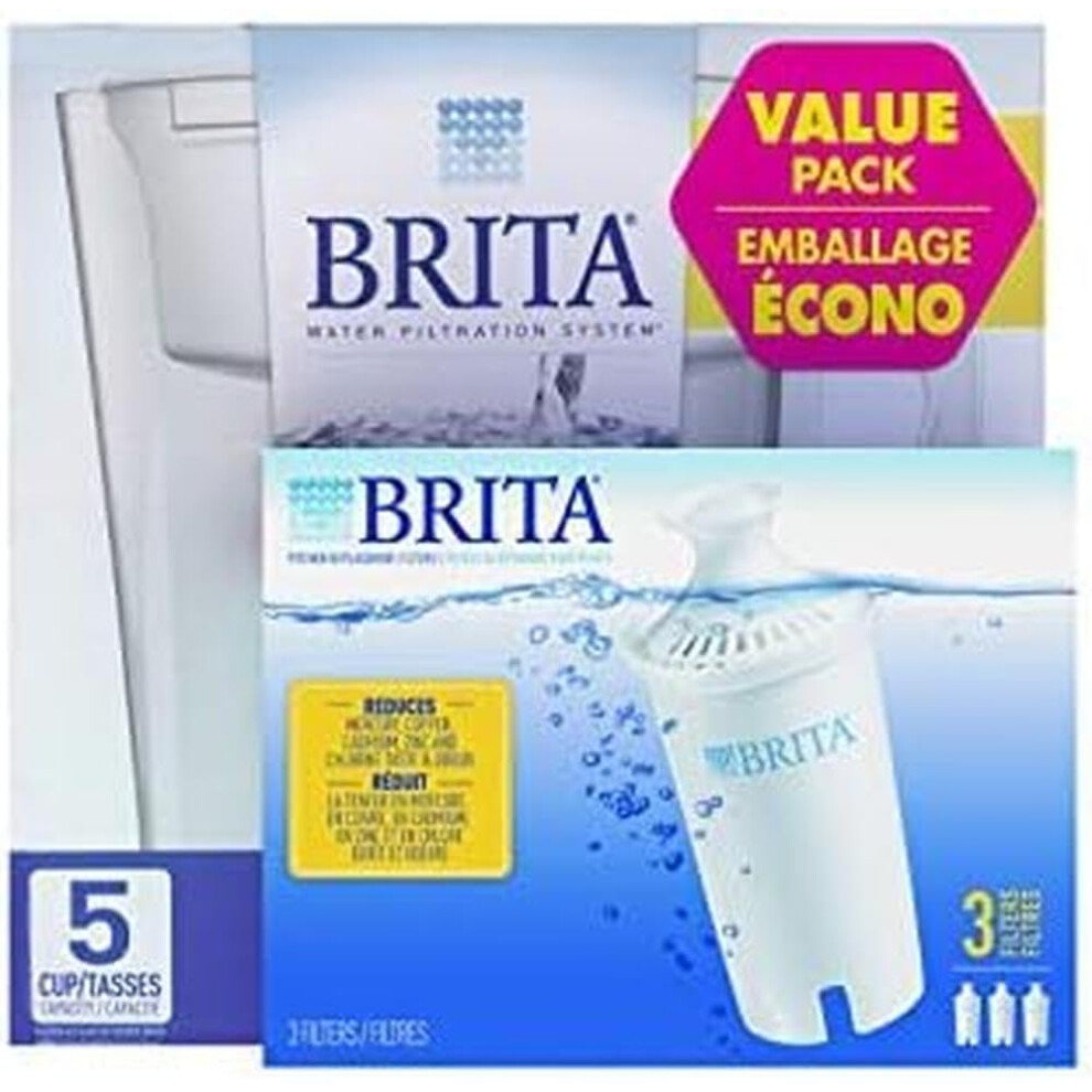 Brita Water Pitcher  4 Filters