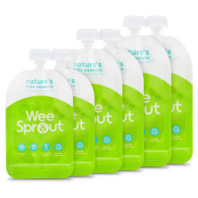 WeeSprout Dubbele Rits Herbruikbare Voedselzakjes (Groen, Variatie)