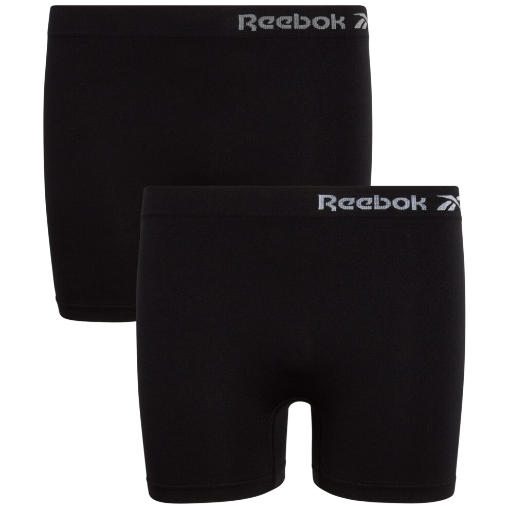 Reebok Girls Underwear  Seamless Cartwheel Shorties 2 Pack  Size Large  BlackBlack