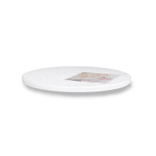 Cakebon Plateaux à Gâteau en Plastique Épais 10 Pouces Ronds - (Blanc, 1-Pack) - Solides Plateaux de Gâteau de 1,27 cm