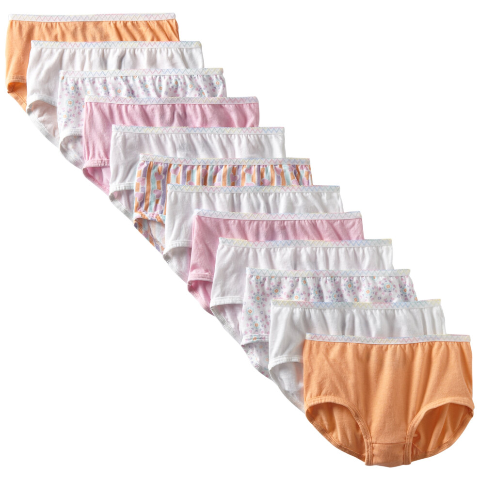 Fruit of the Loom Little Girls Label Free Brief   Assorted  4Pack of 12