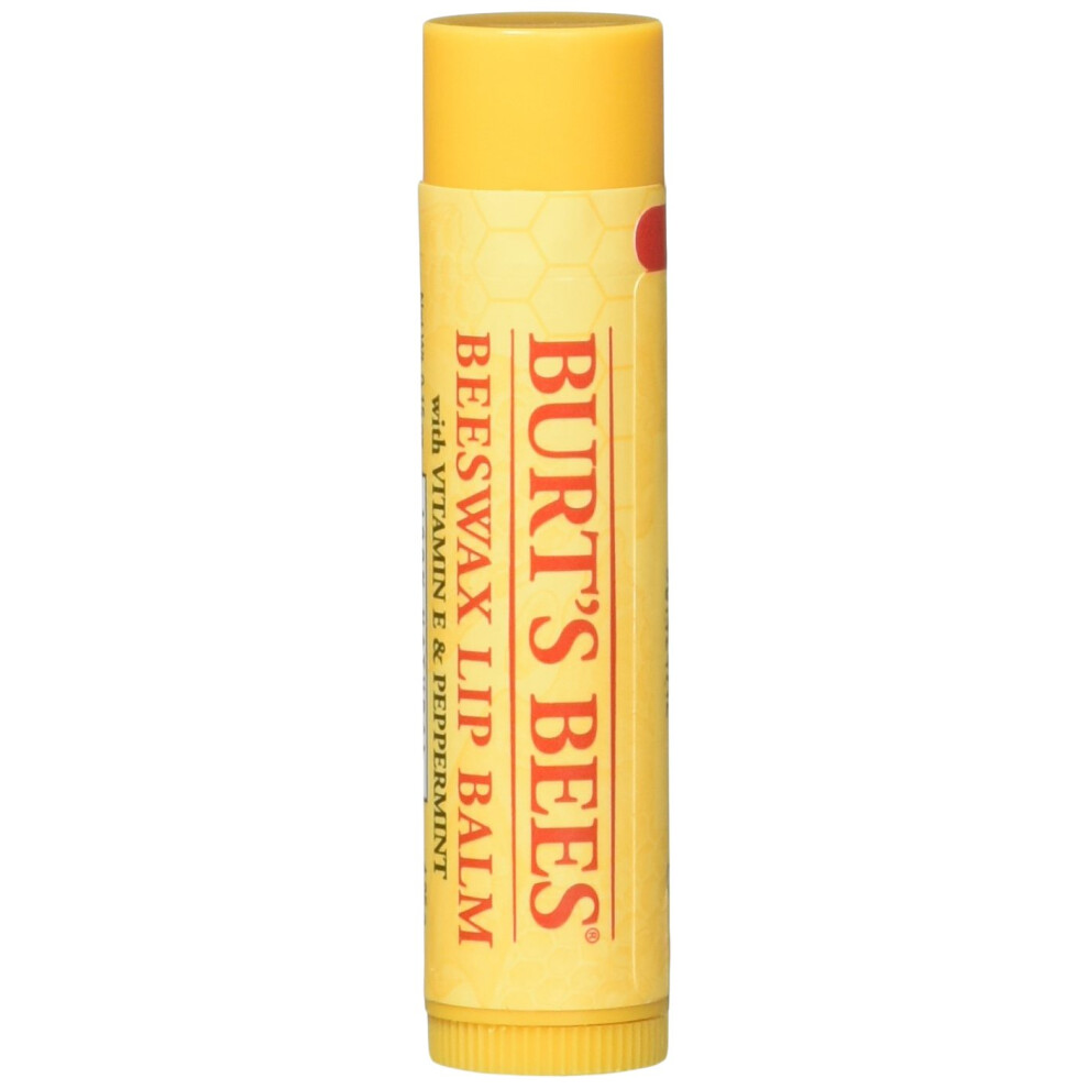 Burts Bees Beeswax Lip Balm with Vitamin E  Peppermint 015 oz Pack of 10