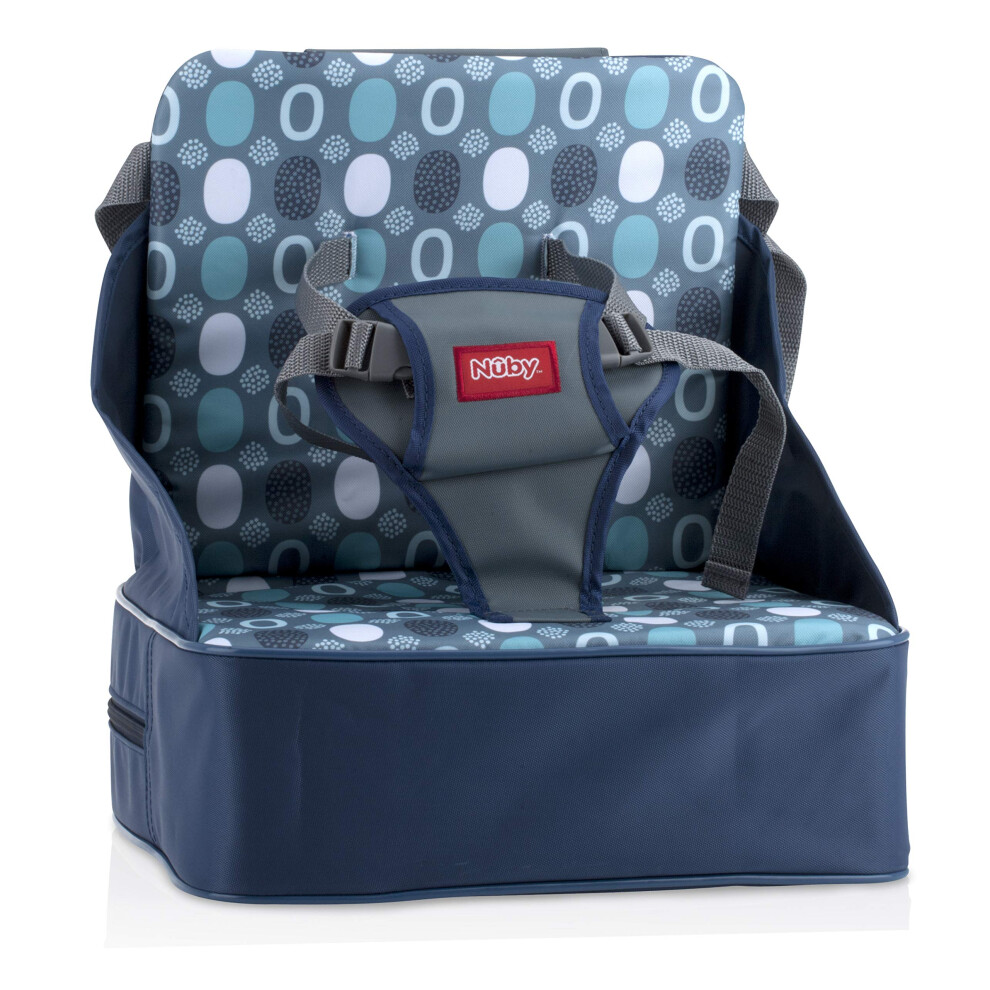 Nuby Easy Go Safety Lightweight High Chair Booster Seat  Great for Travel  Blue