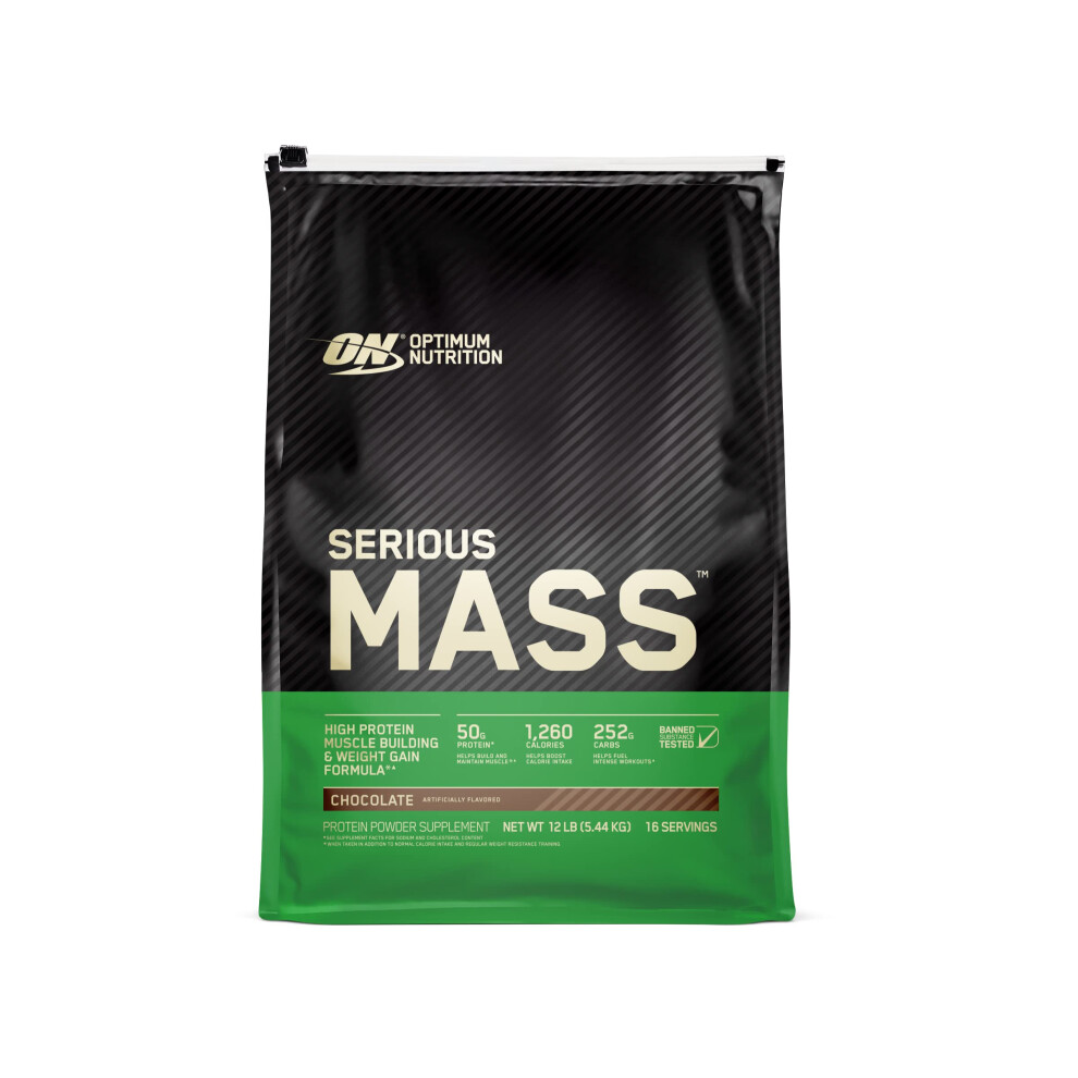 Optimum Nutrition Serious Mass Weight Gainer Protein Powder Mass Gainer Vitamin C And Zinc For Immune Support Creatine Choc