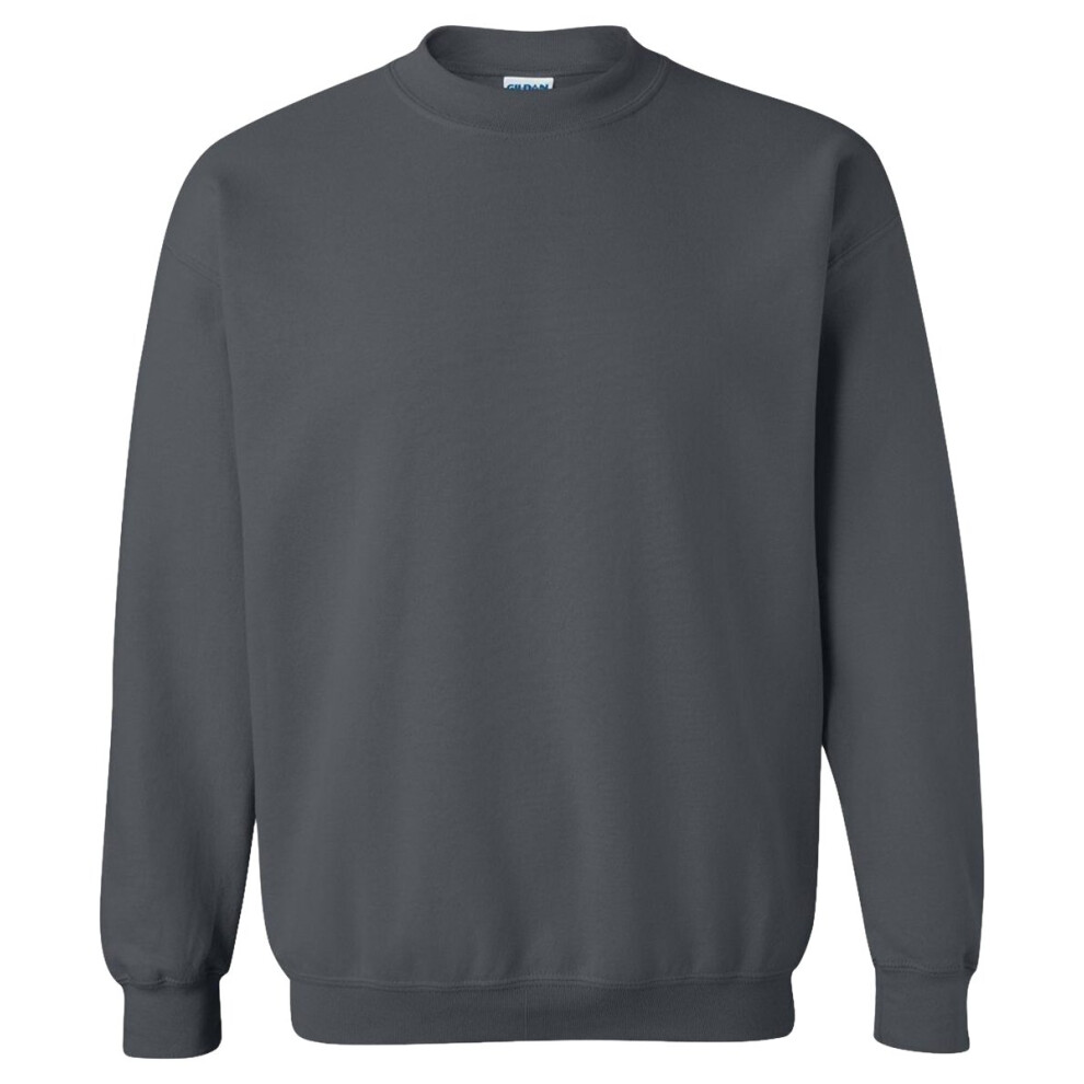 Gildan Adult Fleece Crewneck Sweatshirt  Style G18000  Multipack  Dark Heather 1Pack  XLarge