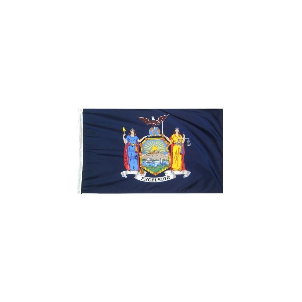 3x5 New York State Flag  Heavy Weight Nylon Flag From All Star Flags