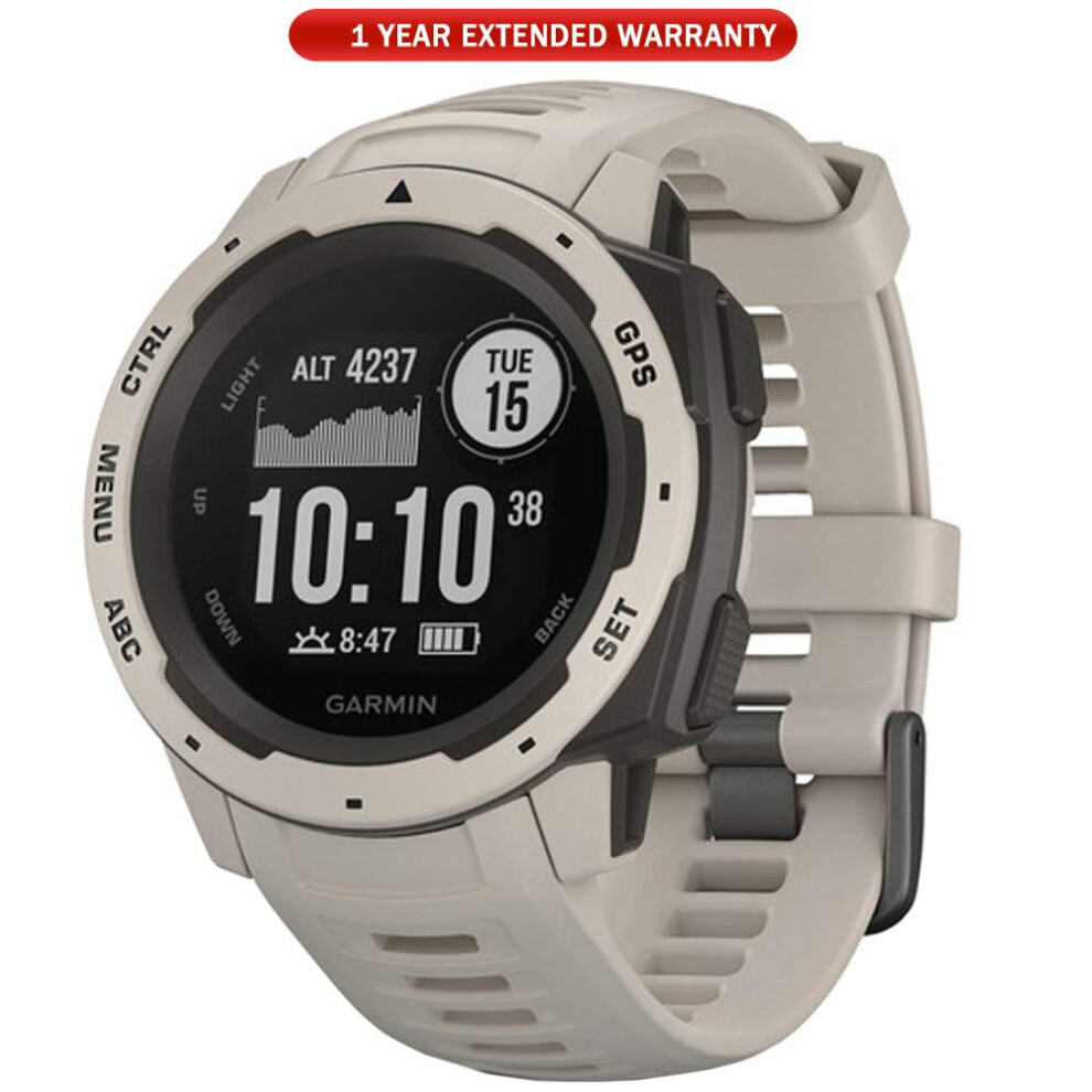 Garmin 0100206401 Instinct  Rugged Outdoor Watch with GPS  features Glonass and Galileo  Heart Rate Monitoring  3Axis Compass