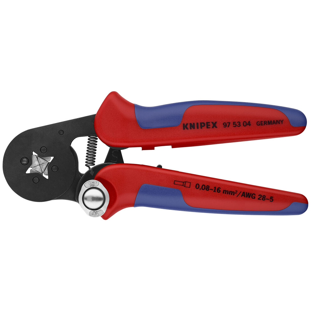 KNIPEX Tools 97 53 04 Crimping Pliers for end sleeves with lateral access 0 081016mm