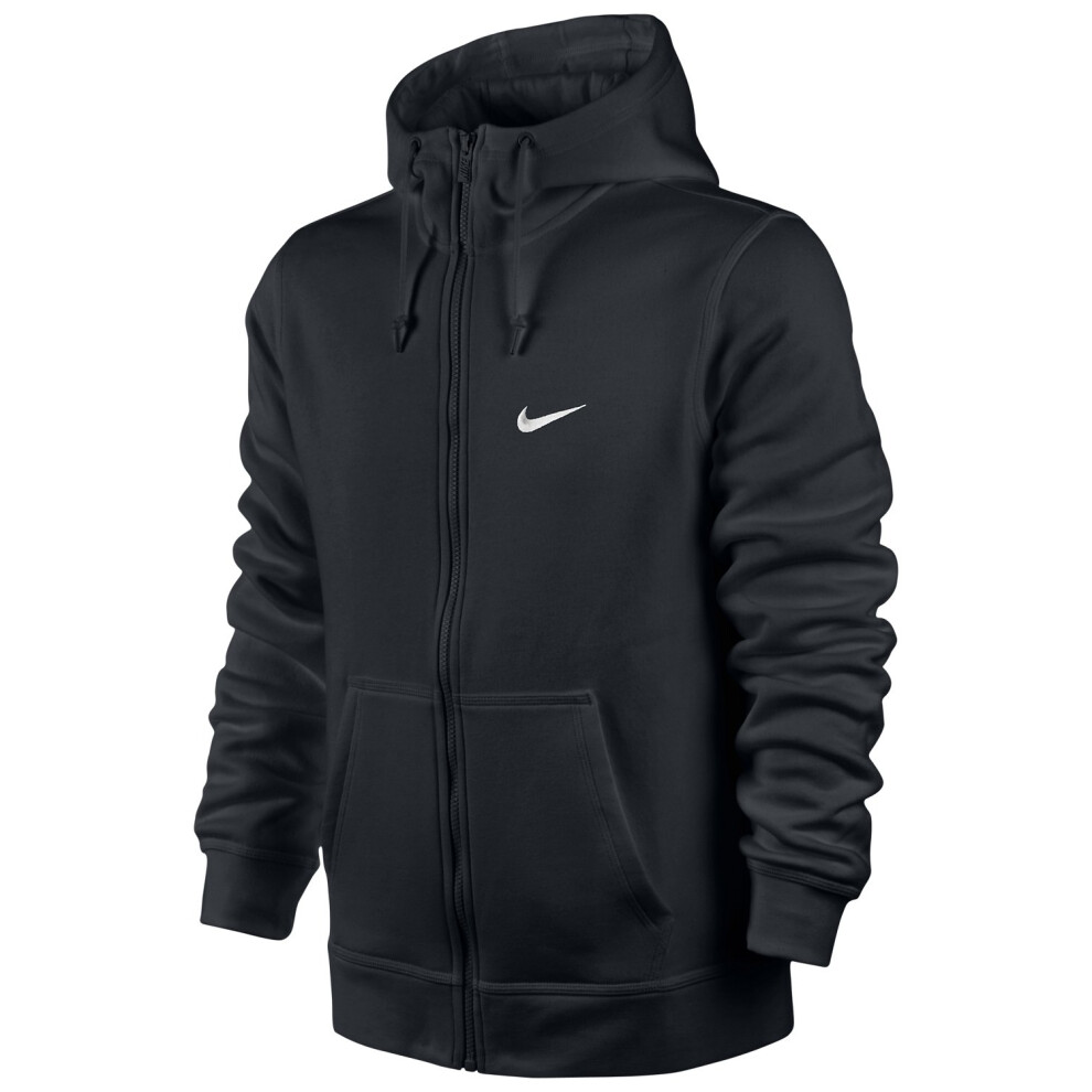 Nike Mens Club Swoosh Full Zip Fleece Hoody  Black  M