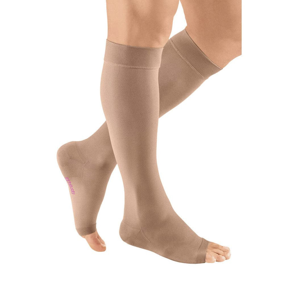 Medi Mediven Plus, 30-40 Mmhg, Calf High Compression Stocking, Open Toe