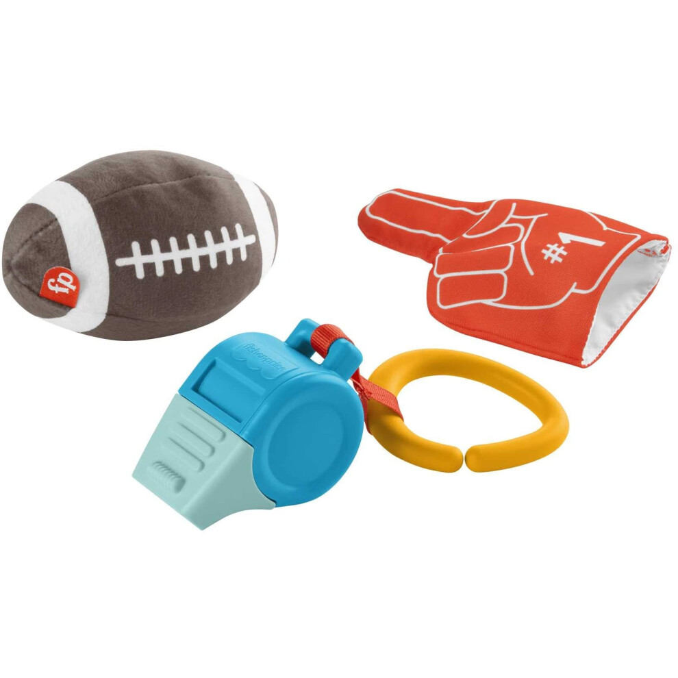 FisherPrice Tiny Touchdowns Gift Set  3 footballthemed baby toys and teether for infants ages 3 months and up