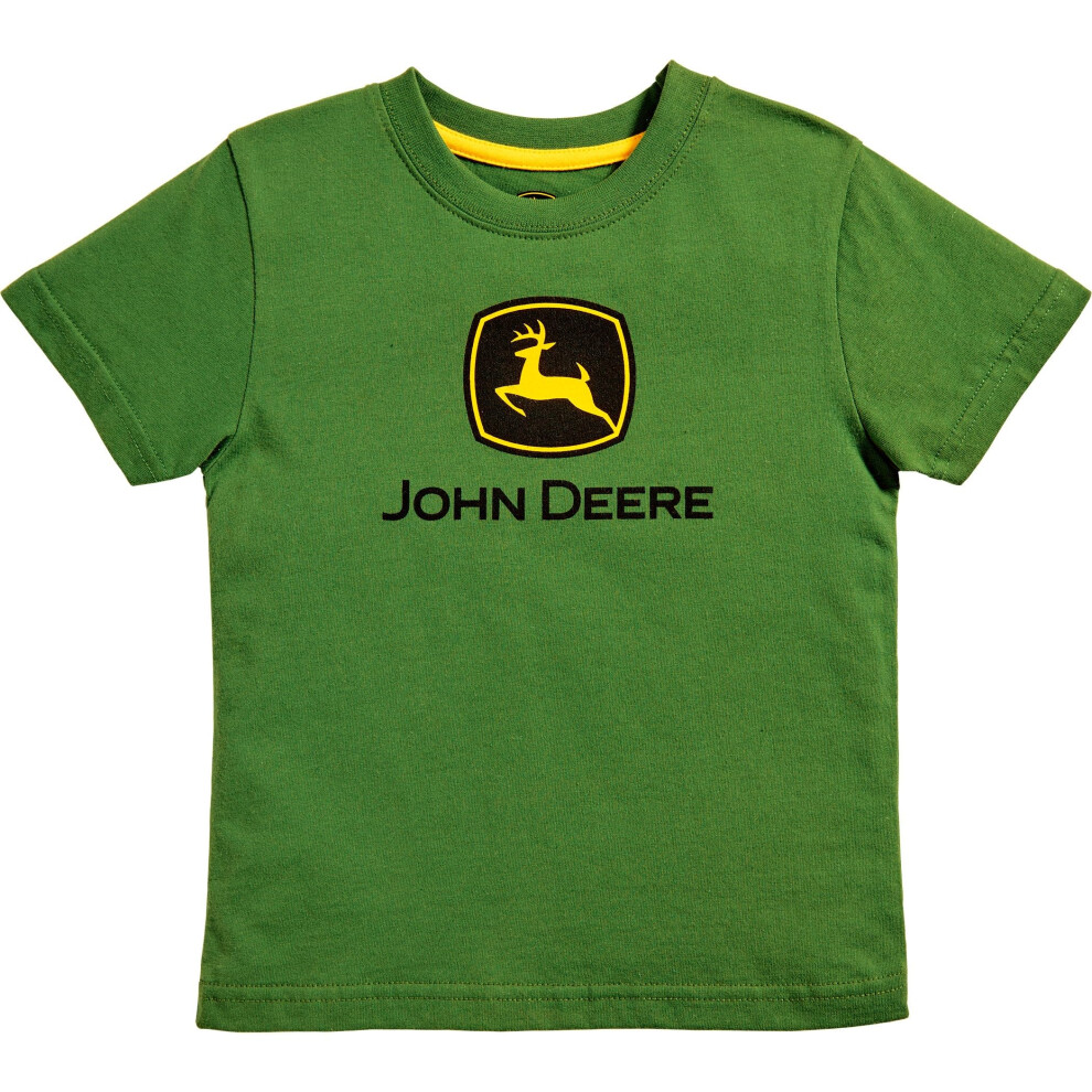 John Deere boys John Deere Kids Trademark Short Sleeve Tee T Shirt  Green  3 US