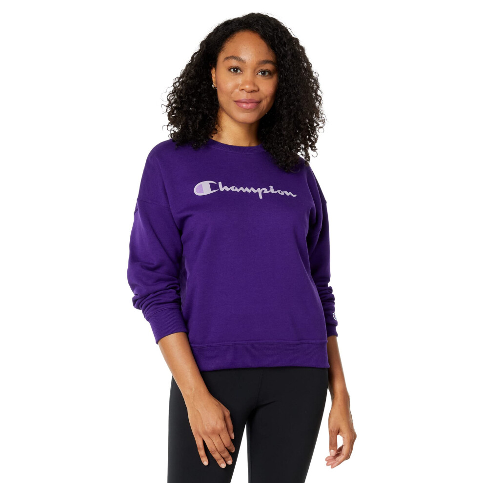 Champion Womens Powerblend Relaxed Crew Retired Colors