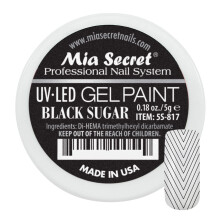 Mia Secret Professionelles Nagelsystem UV/LED Gel-Farbe - 5 Gramm (Schwarzer Zucker)