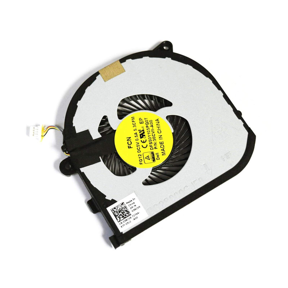 FOR DELL 36CV9 Genuine OEM Dell Precision 15 5510 XPS 15 9550 RIGHT side Cooling Fan DFS501105PQ0T