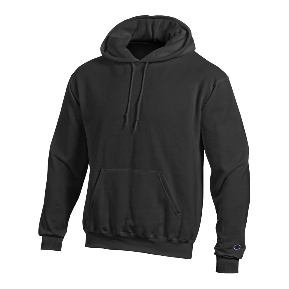 Champion Double Dry Mens Action Fleece Pullover Hood Black