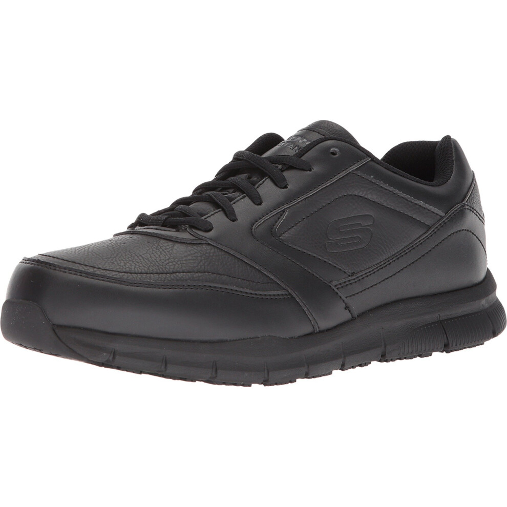 Skechers Mens Nampa Food Service Shoe  Black  12 Wide