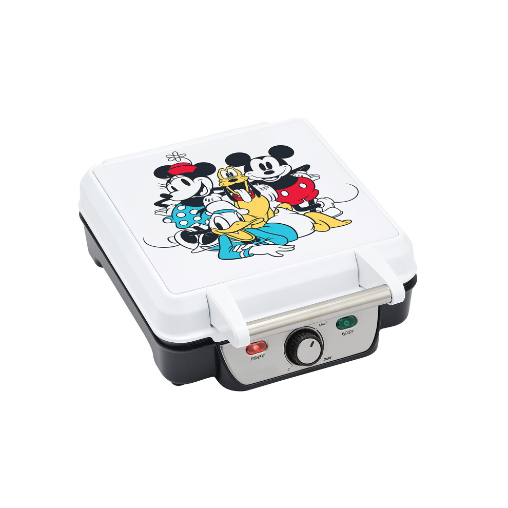 Disney Mickey & Friends Four Slice Waffle Maker Golden/Brown