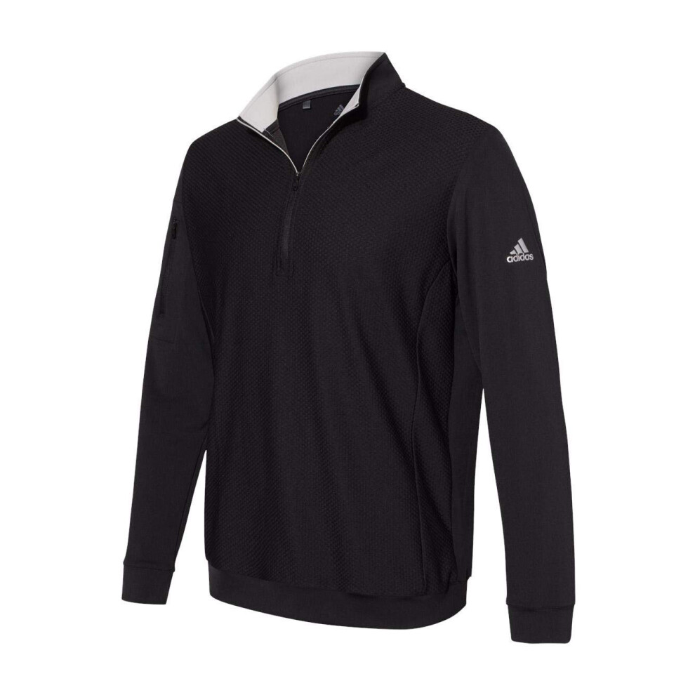 Adidas Performance Texture QuarterZip Pullover L Black