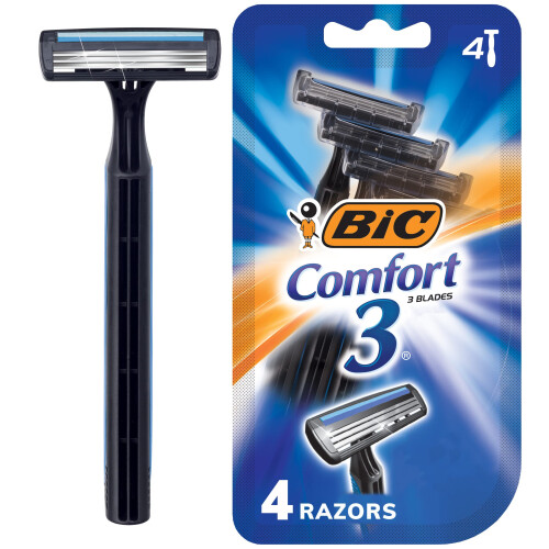 BIC BIC, Comfort 3, Einwegrasierer, 4 Rasierer