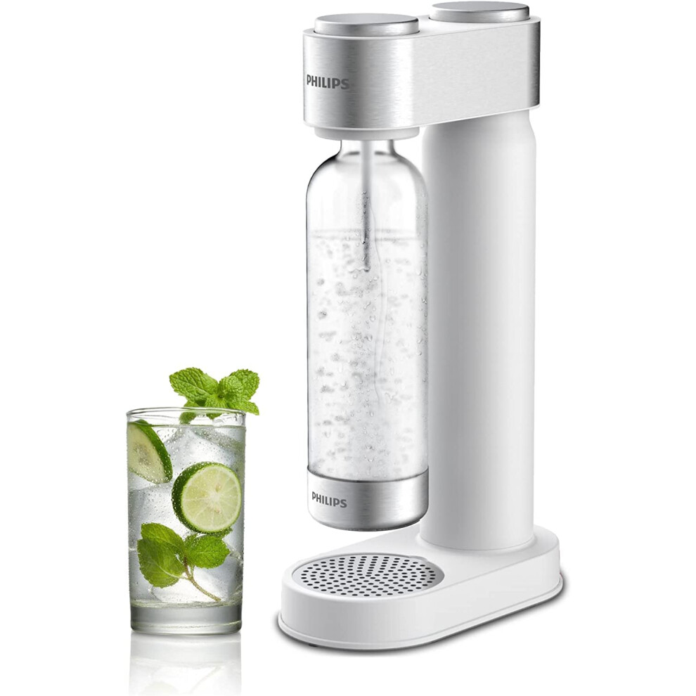 Philips Stainless Sparkling Water Maker Soda Maker Machine for Home Carbonating with BPA free PET 1L Carbonating Bottle  Compati