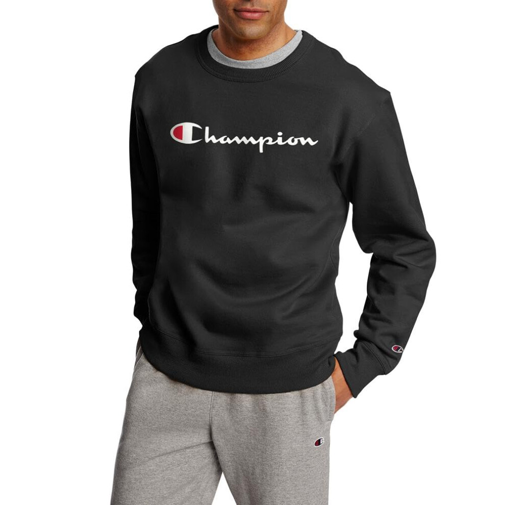 Champion Mens Sweatshirt  Powerblend  Fleece Midweight Crewneck SweatshirtReg or Big  Tall