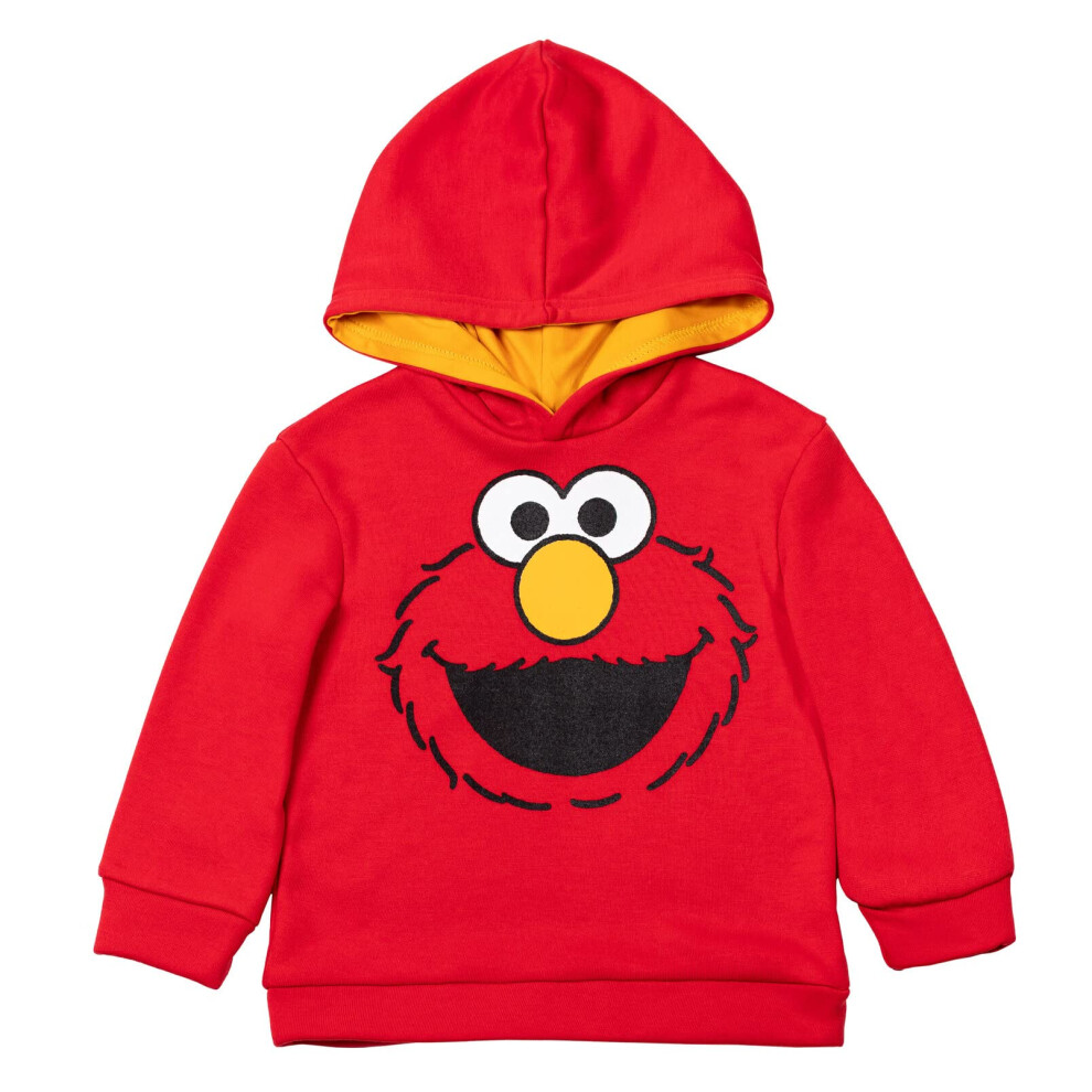 Sesame Street Elmo Toddler Boys Fleece Pullover Hoodie 2T