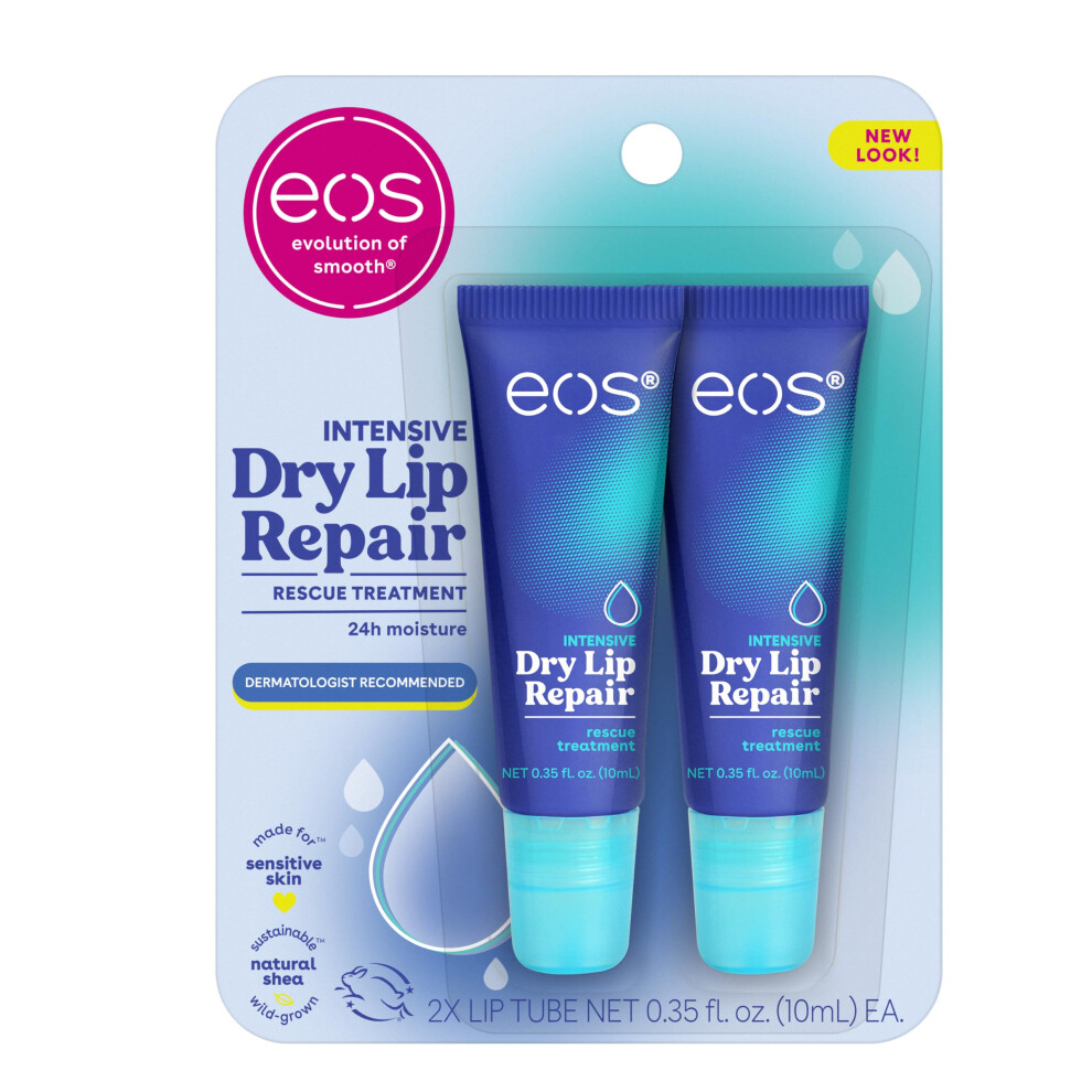 eos The Hero Lip Repair  Extra Dry Lip Treatment  24HR Moisture  Natural Strawberry Extract  035 fl oz  2 Count Pack of 1