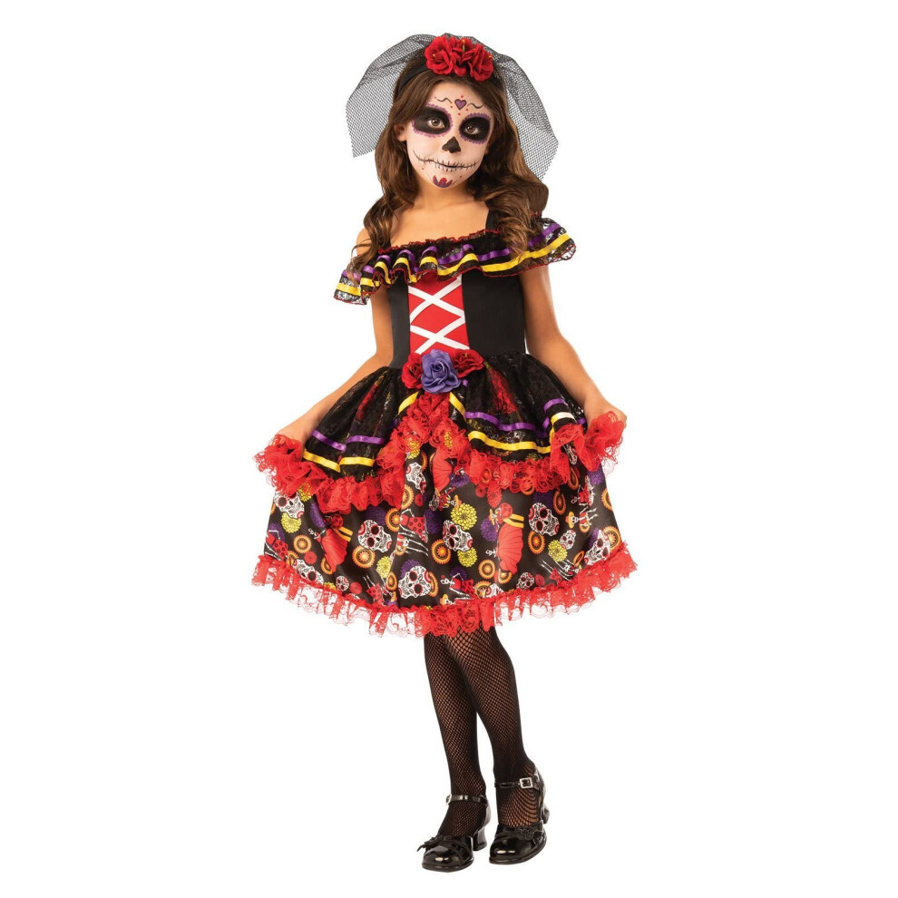 Rubies Childs Opus Collection Day of The Dead Girl Costume  Large