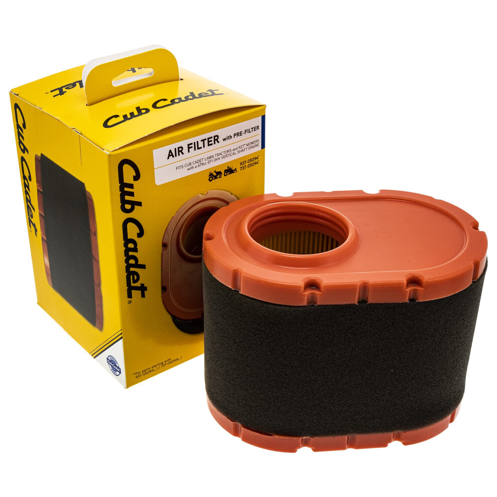 Cub Cadet 937-05094 Air Filter Element W/Pre Filter Rzt-Sx 42" 46" 50" Zero-Turns 889021180294