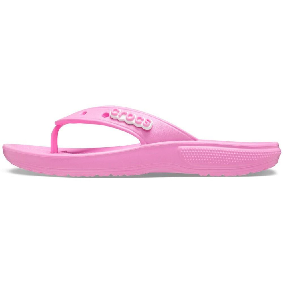 Crocs Unisex Mens and Womens Classic Flip Flops  Taffy Pink  8 Women6 Men