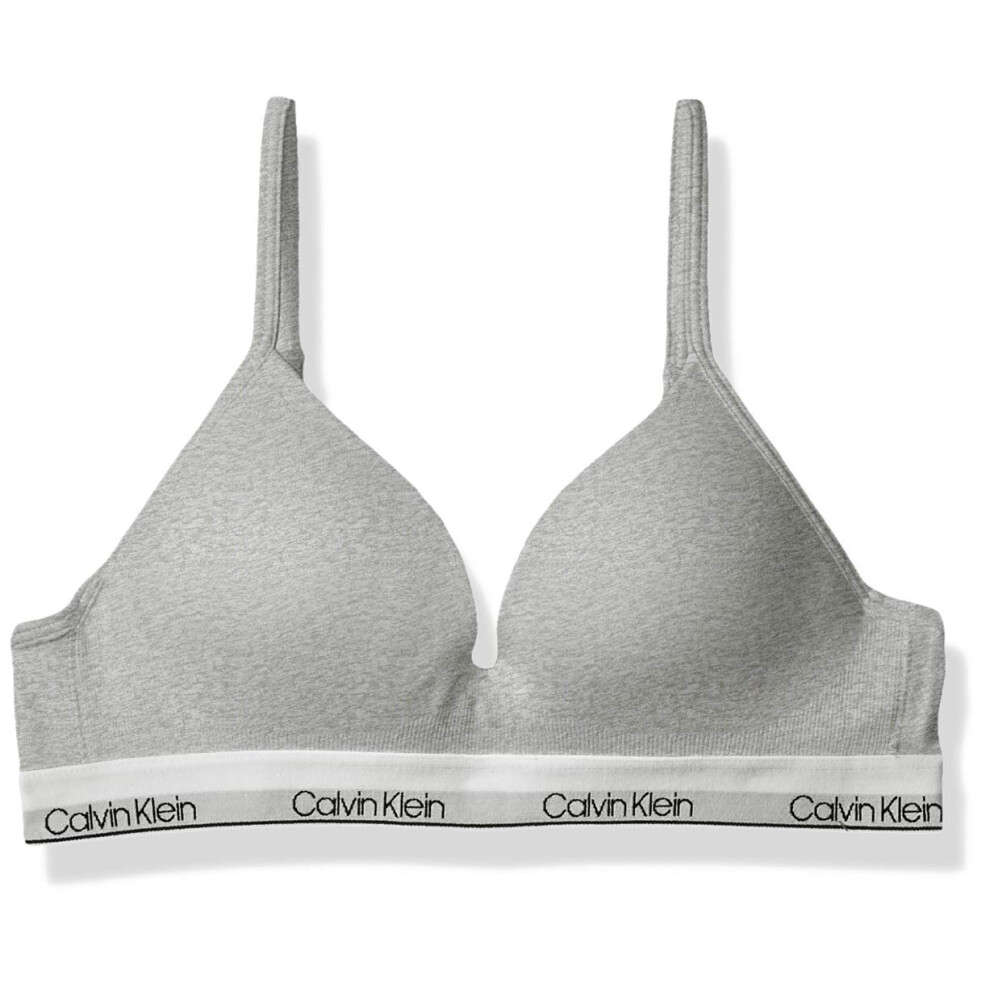 Calvin Klein Girls Big Seamless Hybrid Bra  Heather Gray  34 34A