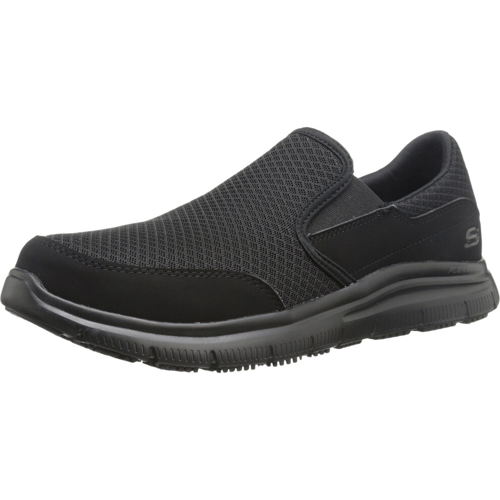 Skechers Mens Flex Advantage Slip Resistant Sr Mcallen Slip On  Black  105