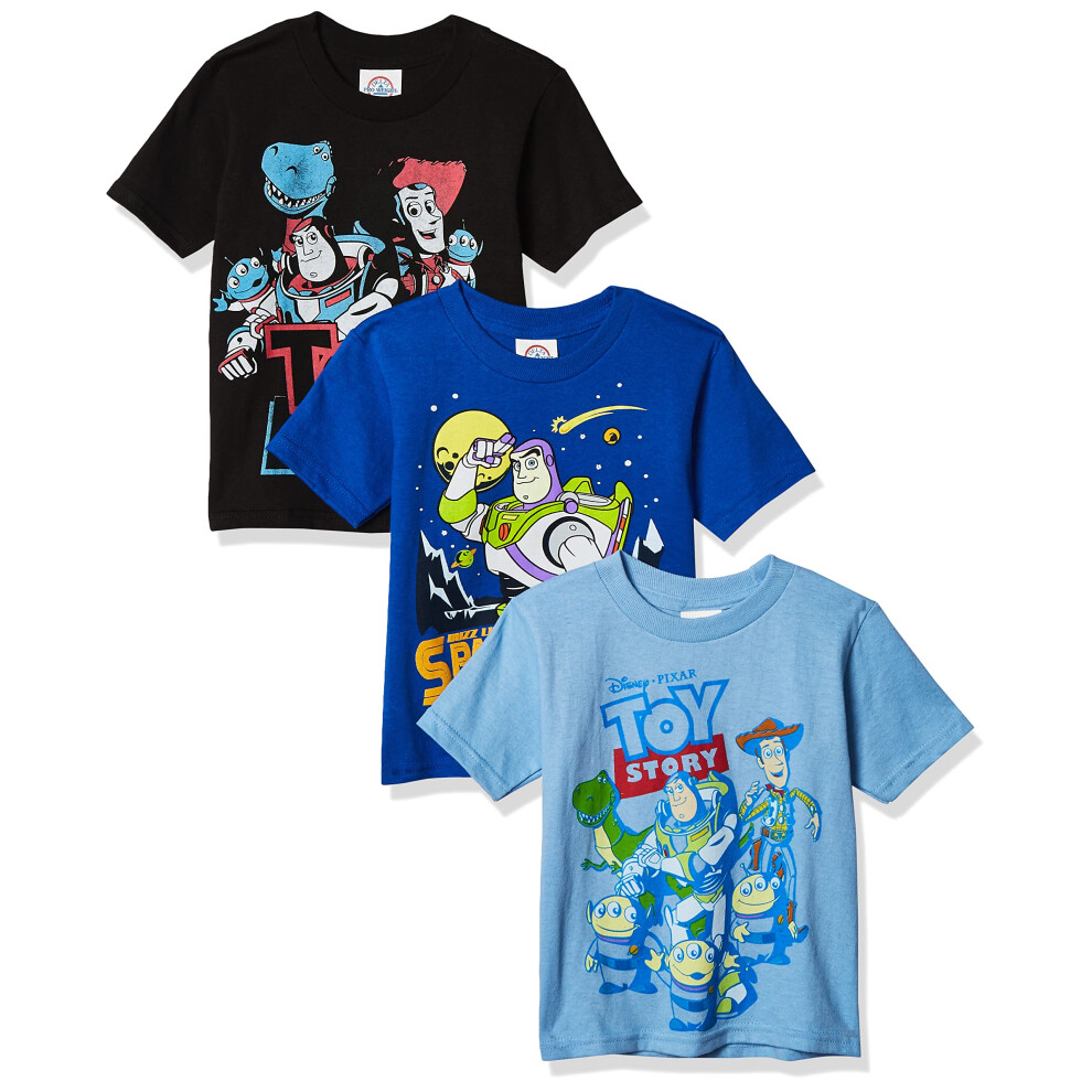 Disney Little Boys Toddler Toy Story 3 Pack TShirts  Multi  4T