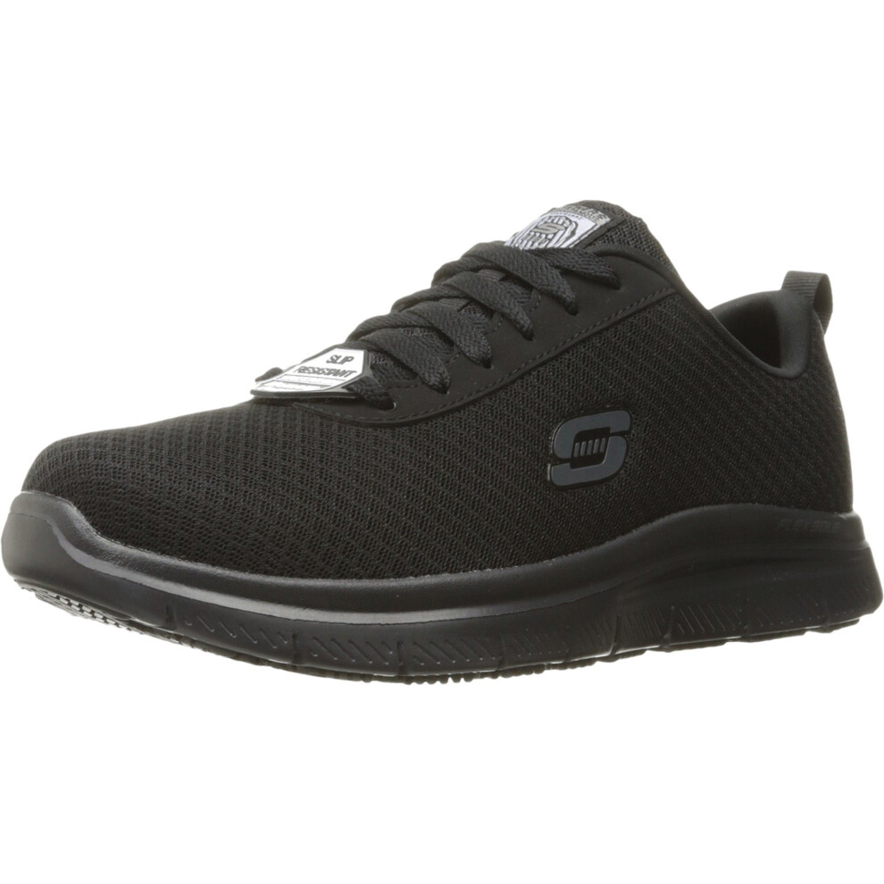 Skechers Mens Flex Advantage Bendon Work Shoe  Black  115 Wide