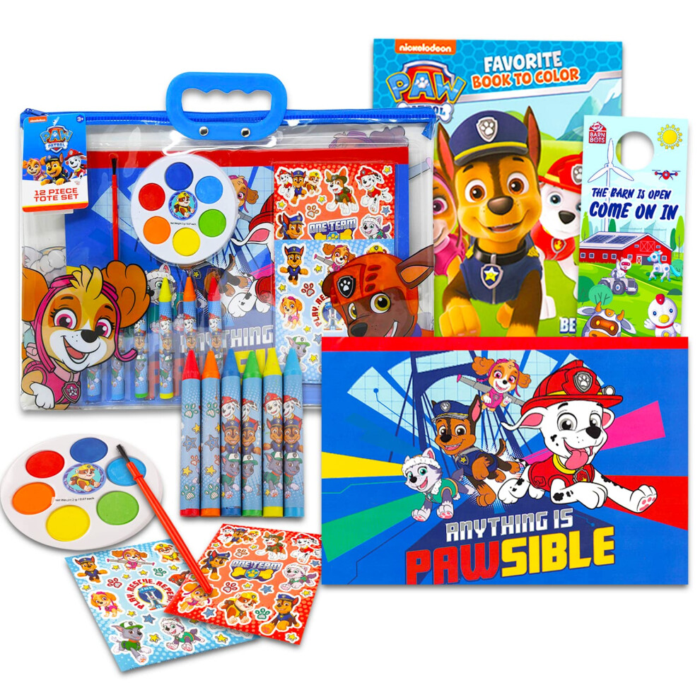 Paw Patrol Coloring and Activity Kit  Bundle with Paw Patrol Coloring Book  Stickers  Paint  Activities  and More  Paw Patrol