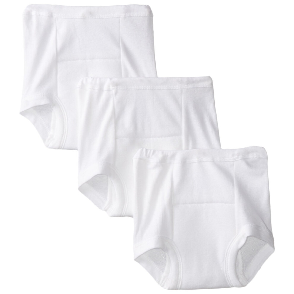 Grow By Gerber Womens Unisex Infant Toddler 3 Pack Potty Training Pants Underwear  White  18 Months One Size