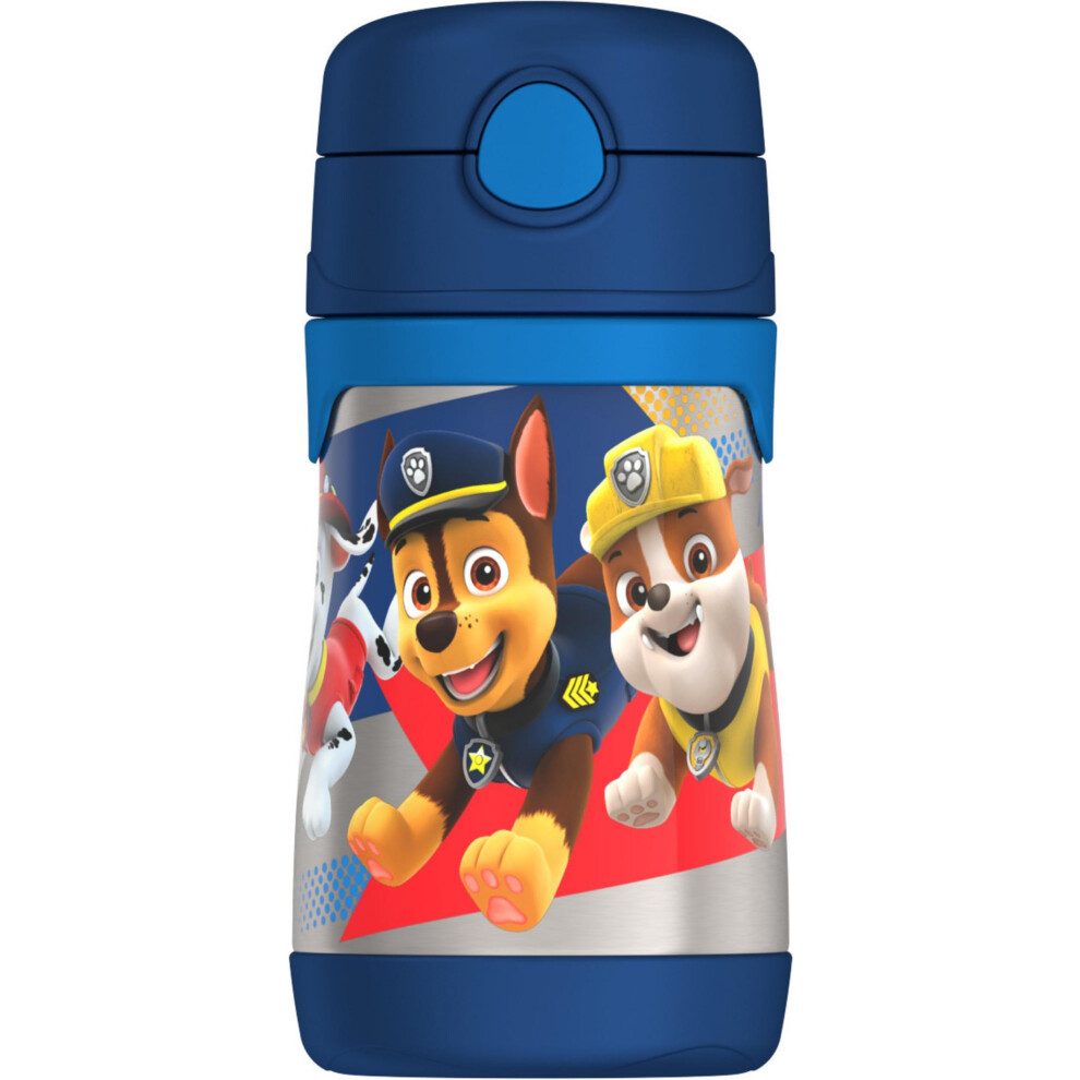 THERMOS Vacuum Insulated Stainless Steel 10oz Straw Bottle  PAW PATROL BOY