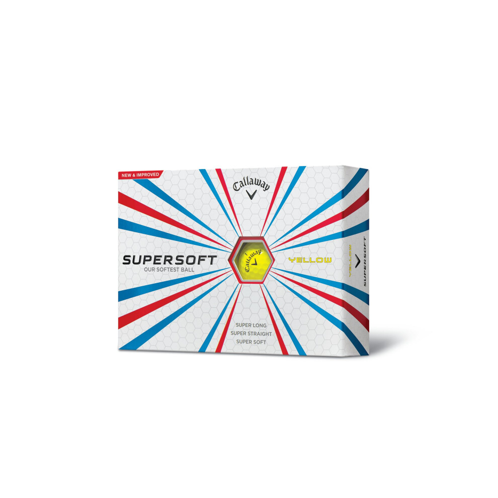 Callaway Supersoft Golf Balls  Prior Generation  One Dozen  Yellow