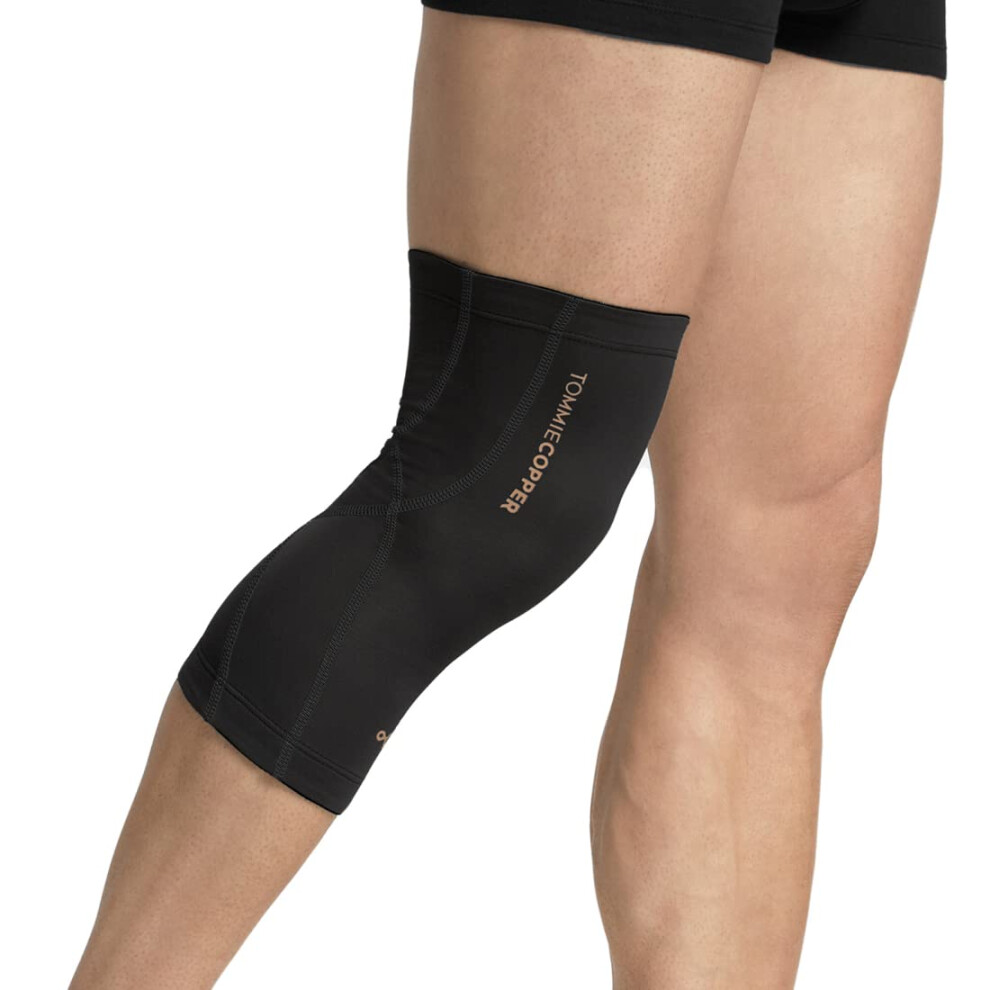 Tommie Copper Performance Compression Knee Sleeve L Knee Brace For Joint Support L Men And Women, Black - XX-Large