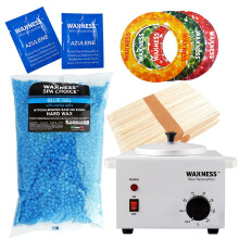 Kit de Cera Azul Sin Resina Waxness Spa Choice 2.2 Lb / 1 Kg